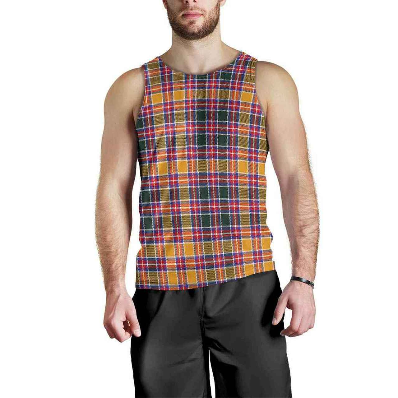 Jacobite Tartan Plaid Men Tank Top