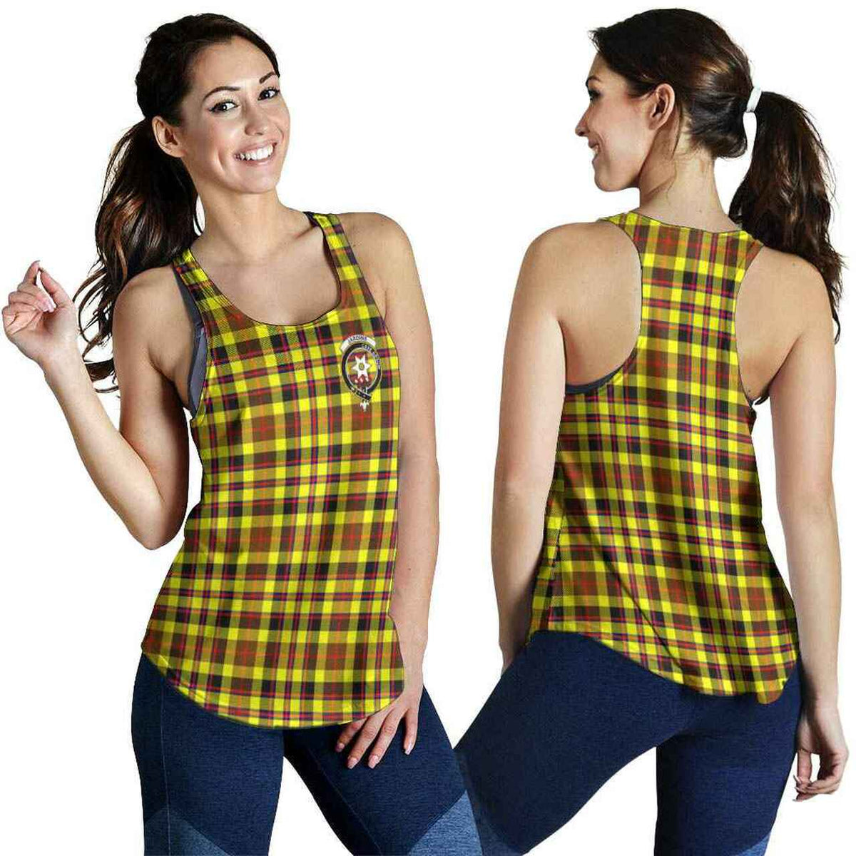 Jardine Tartan Crest Women Racerback Tank
