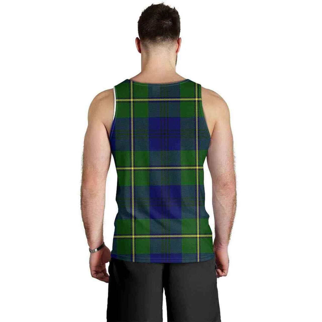 Johnston Tartan Crest Men Tank Top