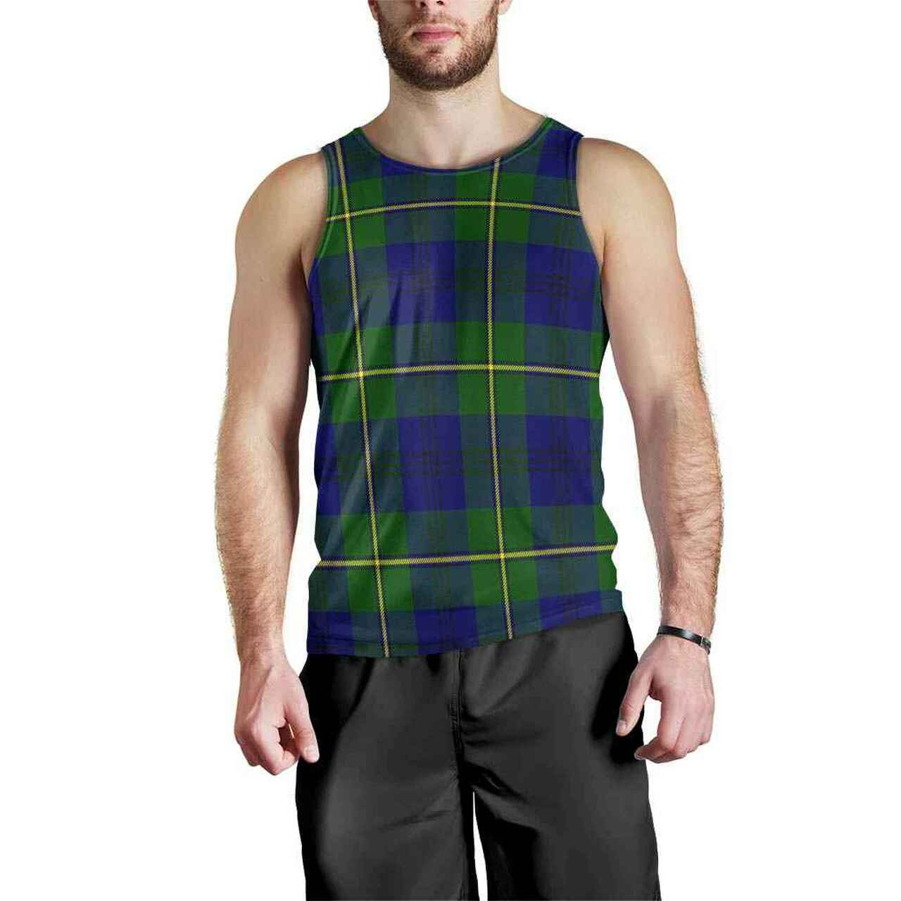 Johnston Modern Tartan Plaid Men Tank Top