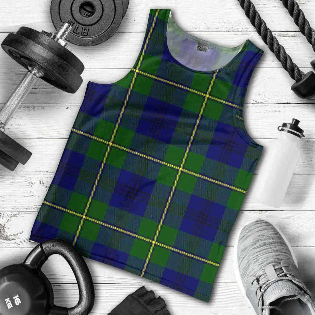 Johnston Modern Tartan Plaid Men Tank Top