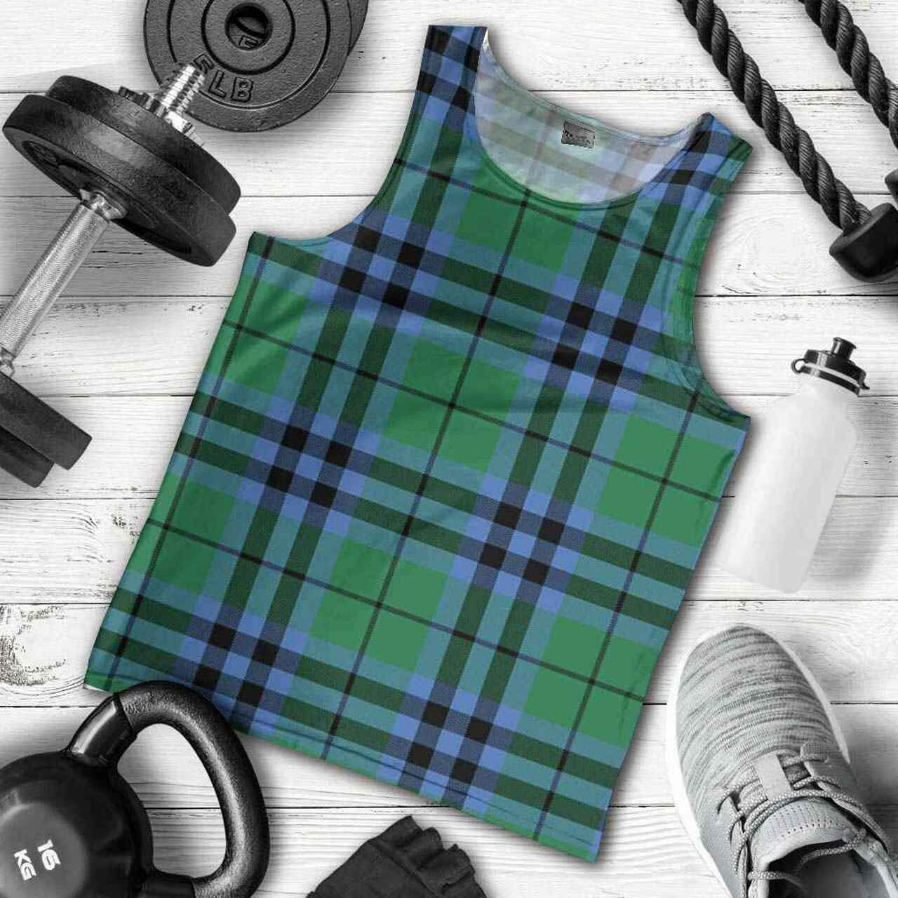 Keith Ancient Tartan Plaid Men Tank Top