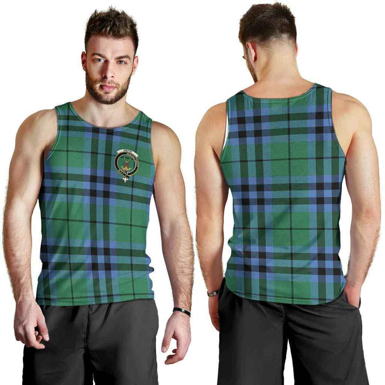 Keith Tartan Crest Men Tank Top