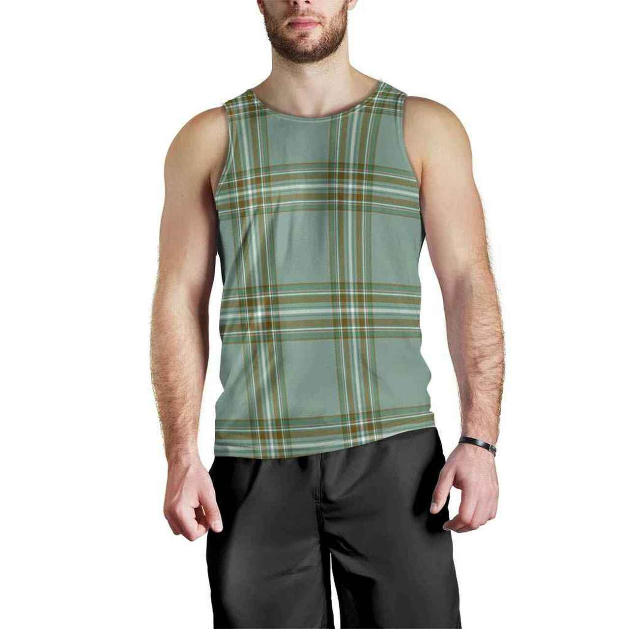 Kelly Dress Tartan Plaid Men Tank Top