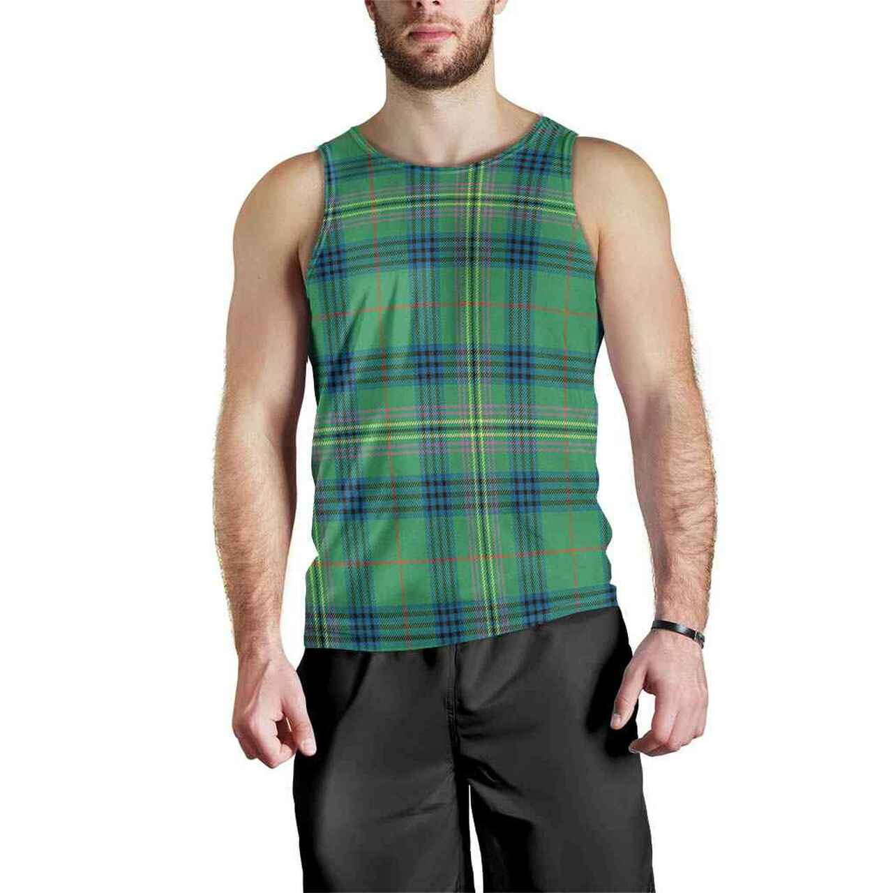 Kennedy Ancient Tartan Plaid Men Tank Top