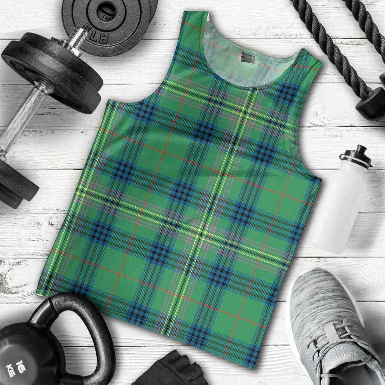 Kennedy Ancient Tartan Plaid Men Tank Top