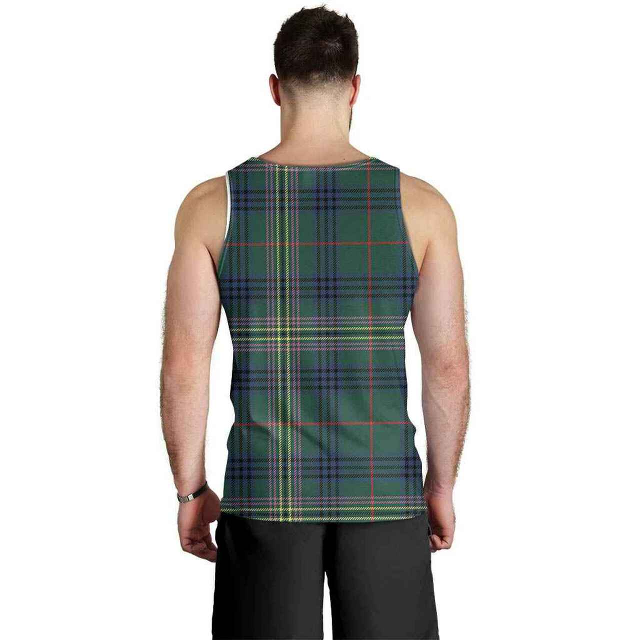 Kennedy Tartan Crest Men Tank Top