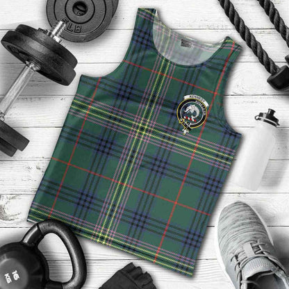 Kennedy Tartan Crest Men Tank Top