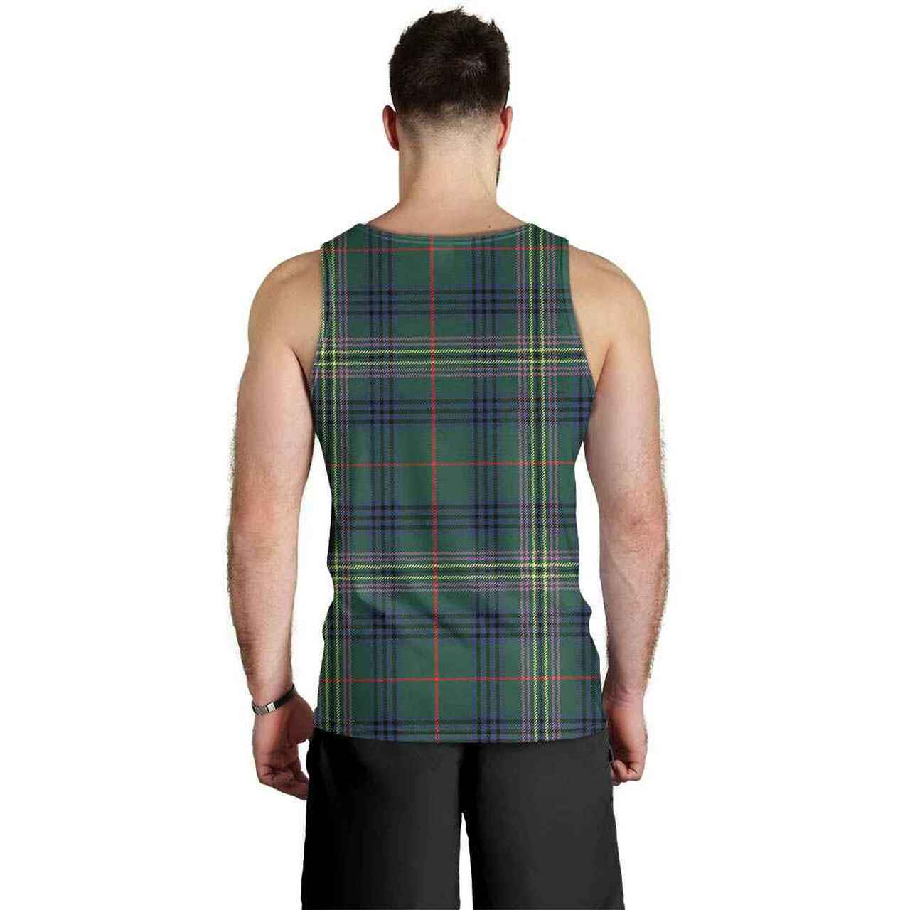 Kennedy Modern Tartan Plaid Men Tank Top