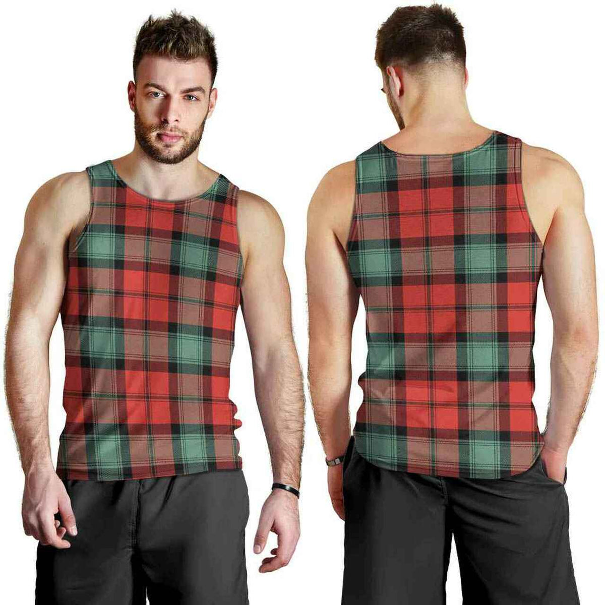 Kerr Ancient Tartan Plaid Men Tank Top