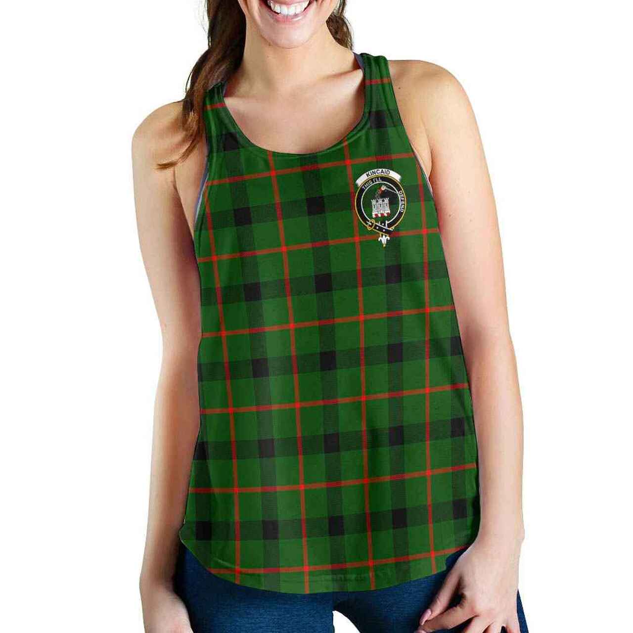 Kincaid Tartan Crest Women Racerback Tank