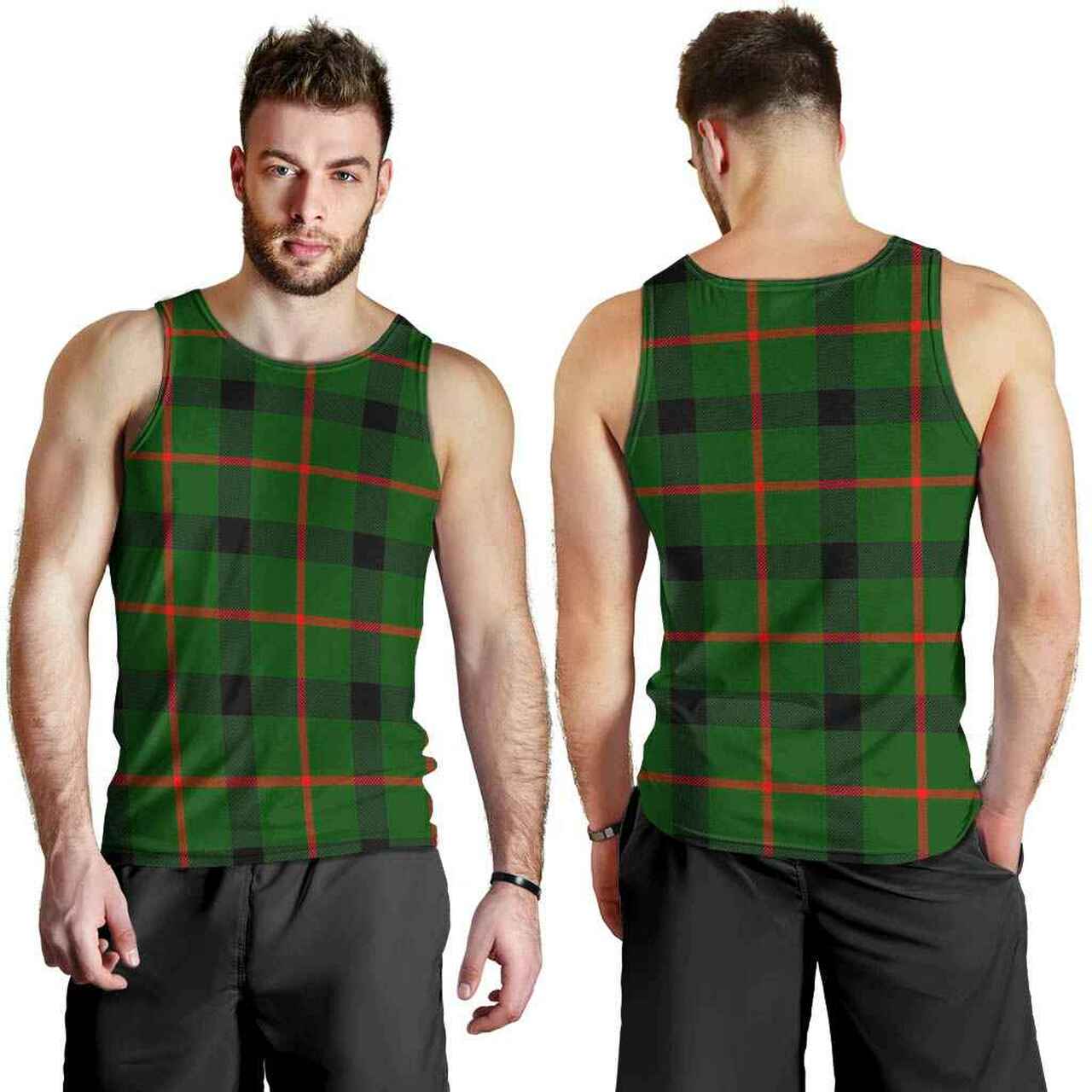 Kincaid Modern Tartan Plaid Men Tank Top