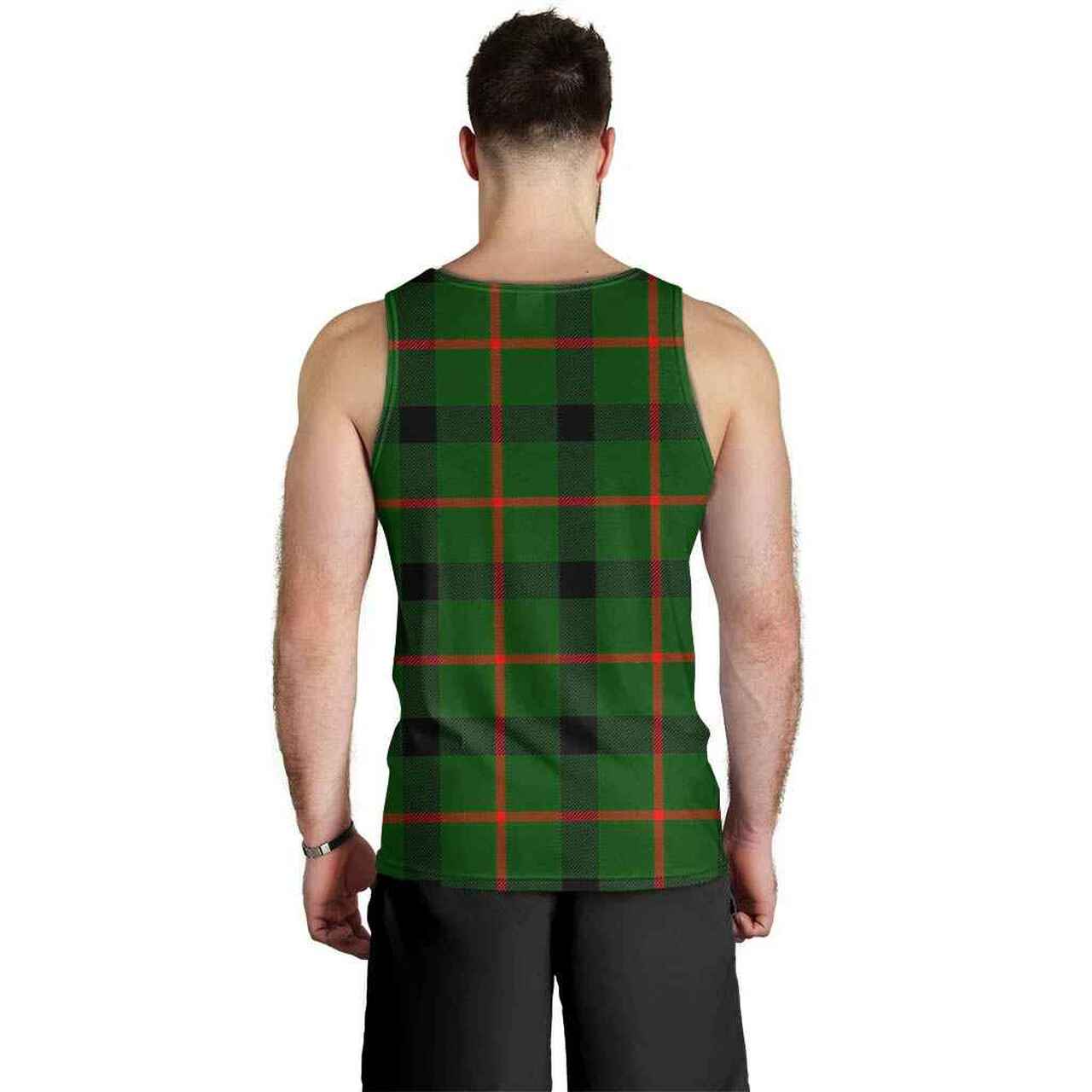 Kincaid Modern Tartan Plaid Men Tank Top