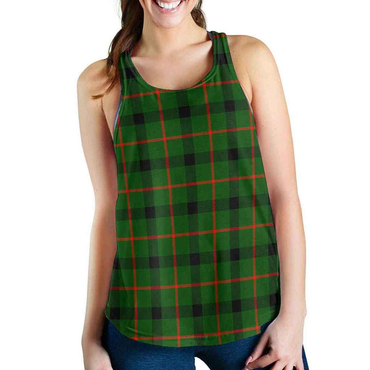 Kincaid Modern Tartan Plaid Women Racerback Tank