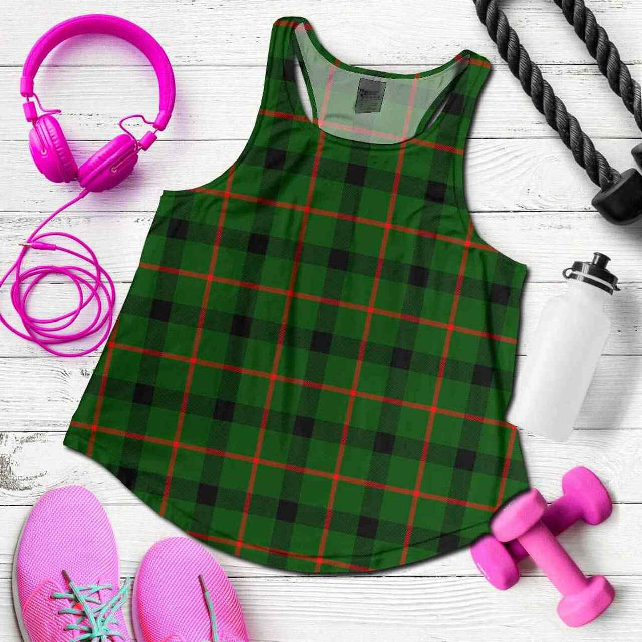 Kincaid Modern Tartan Plaid Women Racerback Tank