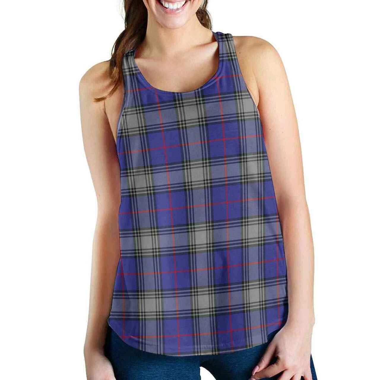 Kinnaird Tartan Plaid Women Racerback Tank