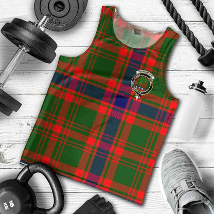 Kinninmont Tartan Crest Men Tank Top