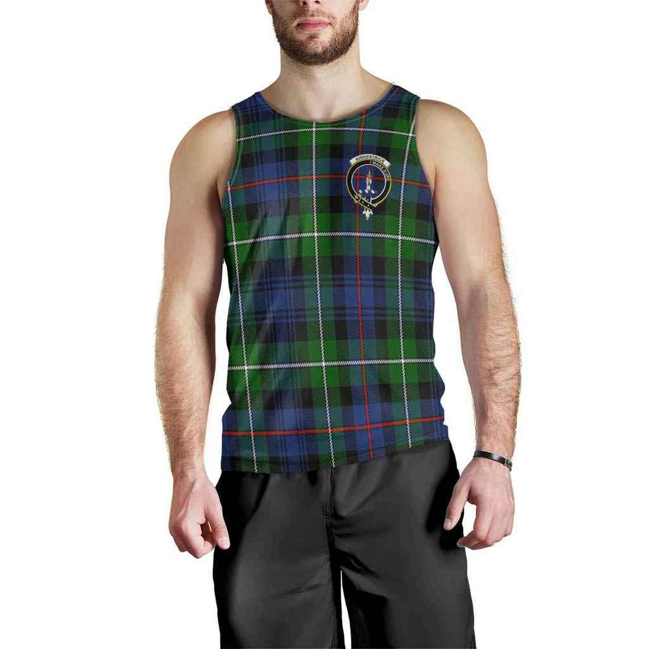 Kirkpatrick Tartan Crest Men Tank Top