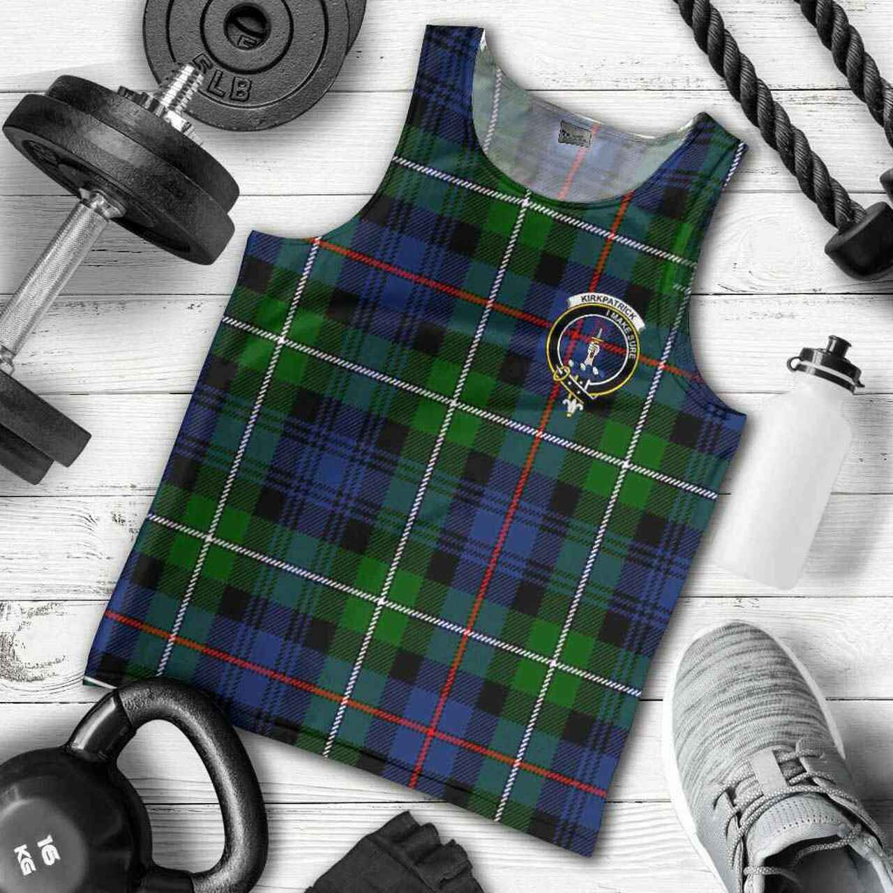 Kirkpatrick Tartan Crest Men Tank Top