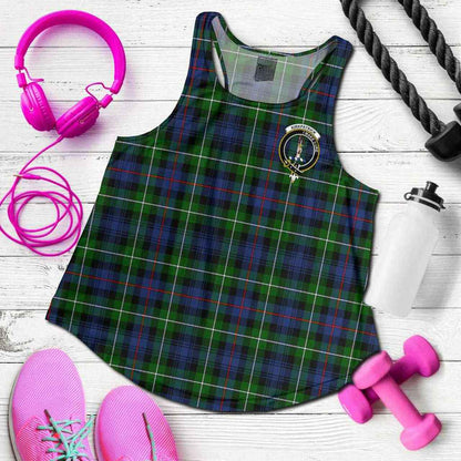 Kirkpatrick Tartan Crest Women Racerback Tank