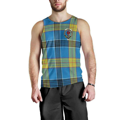 Laing Tartan Crest Men Tank Top