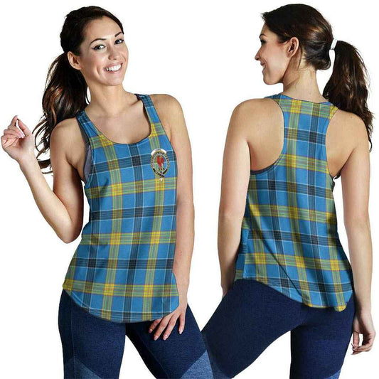 Laing Tartan Crest Women Racerback Tank