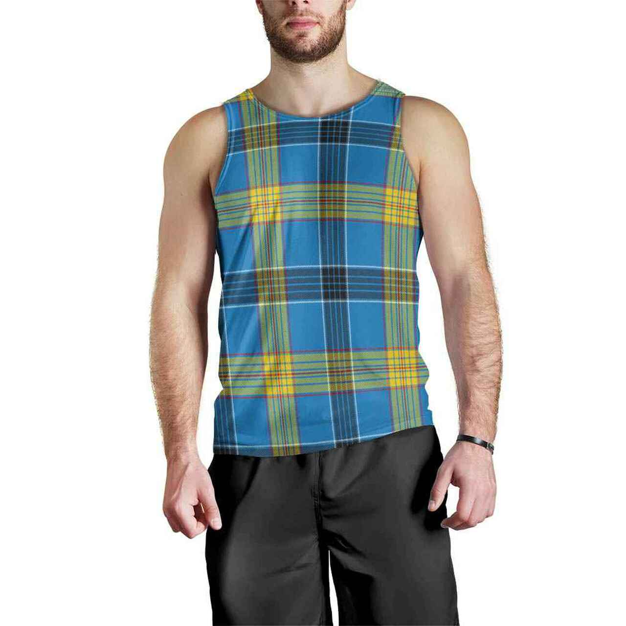 Laing Tartan Plaid Men Tank Top