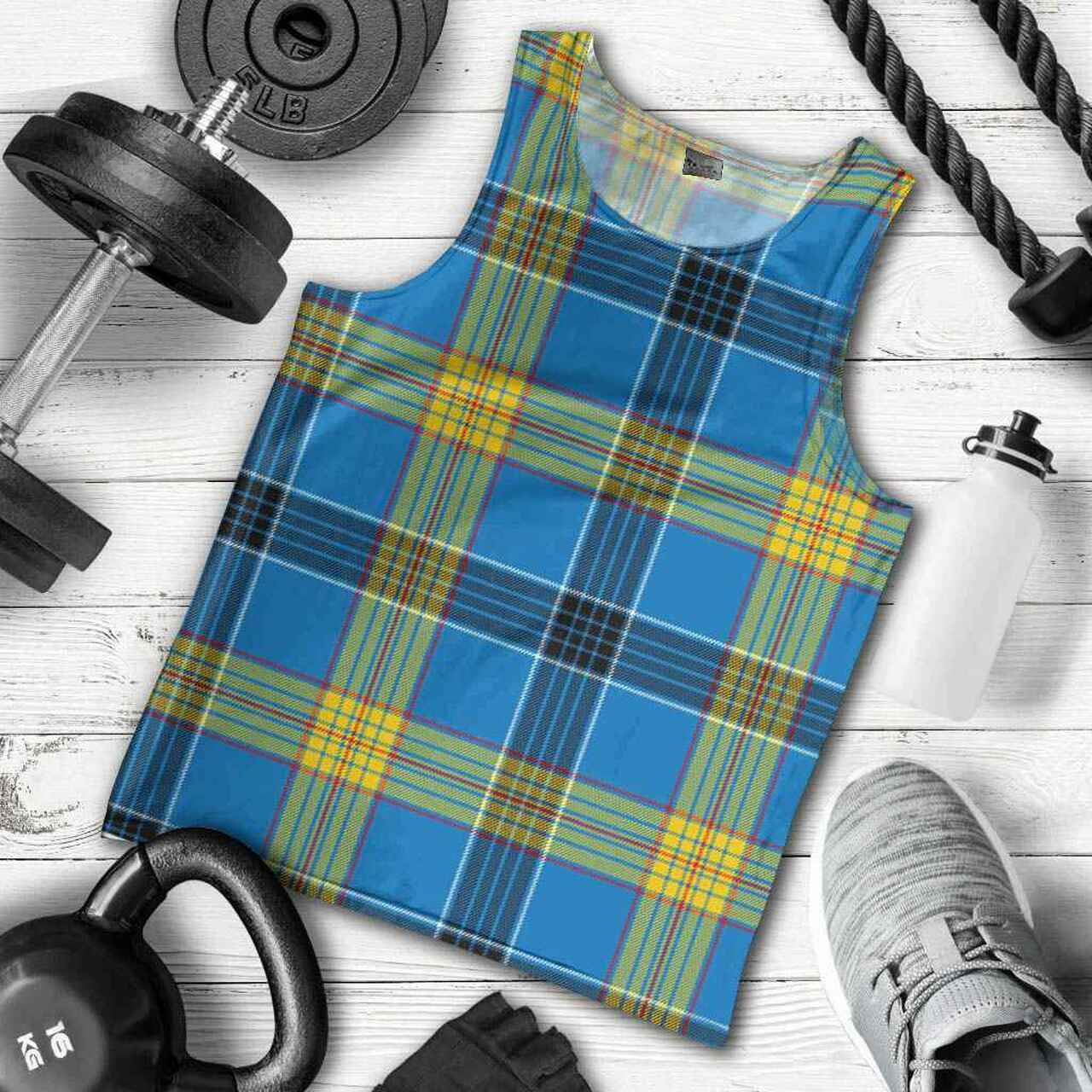 Laing Tartan Plaid Men Tank Top