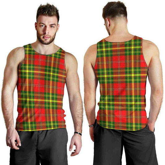 Leask Tartan Plaid Men Tank Top