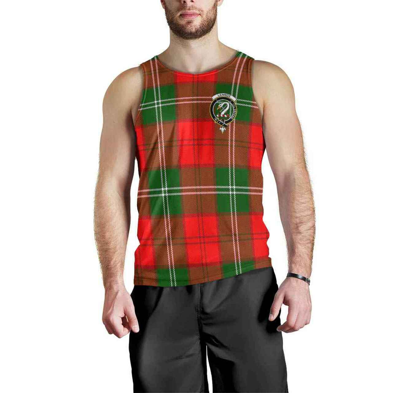 Lennox Tartan Crest Men Tank Top