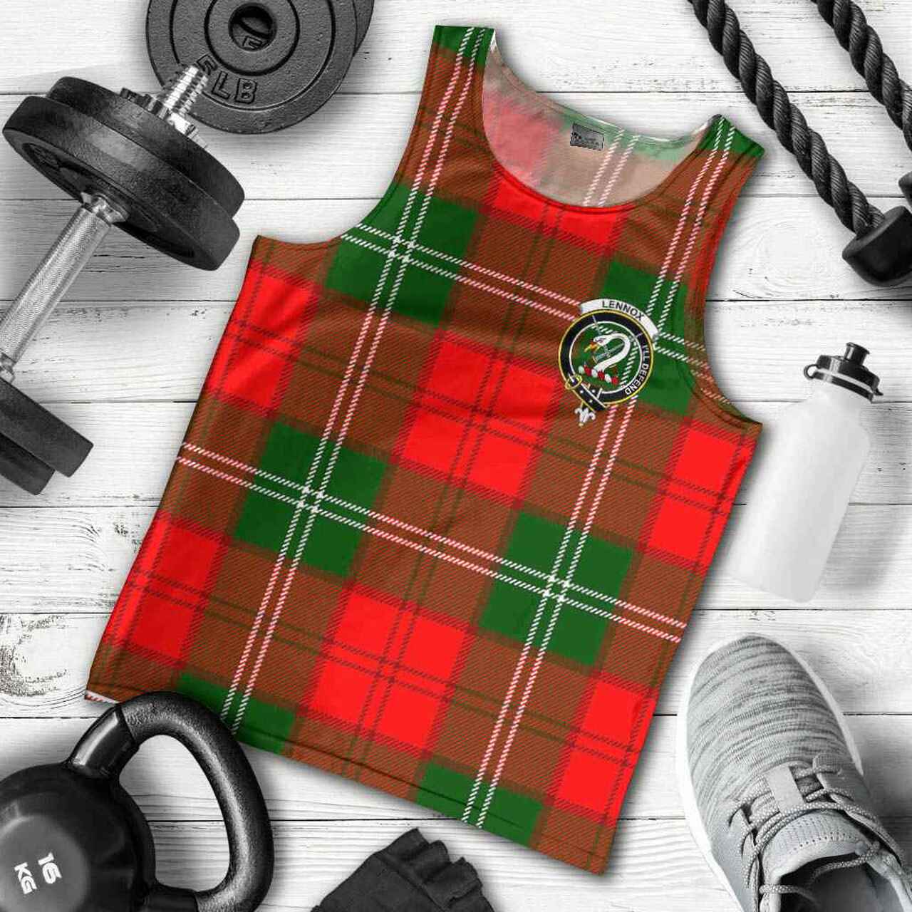 Lennox Tartan Crest Men Tank Top