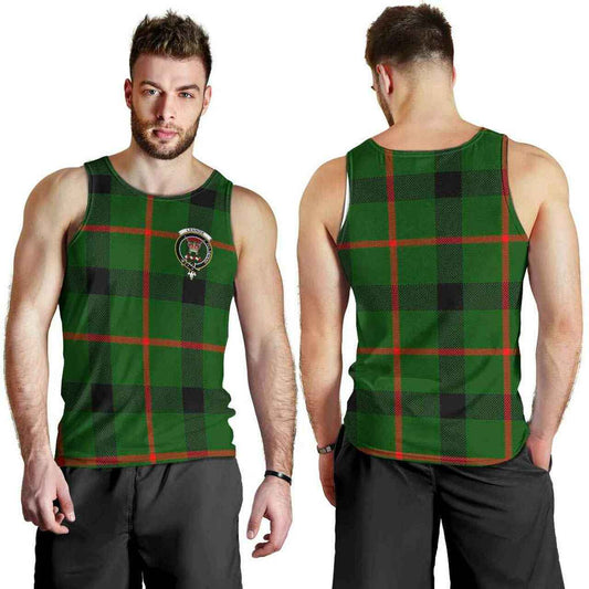 Lennox (Lennox Kincaid) Tartan Crest Men Tank Top