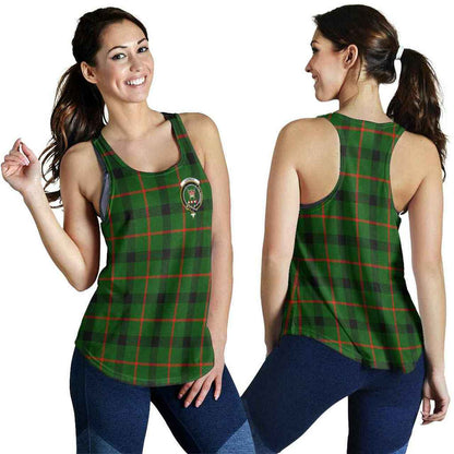 Lennox (Lennox Kincaid) Tartan Crest Women Racerback Tank