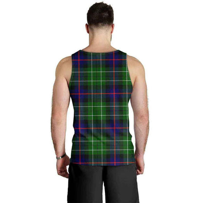 Leslie Hunting Tartan Plaid Men Tank Top