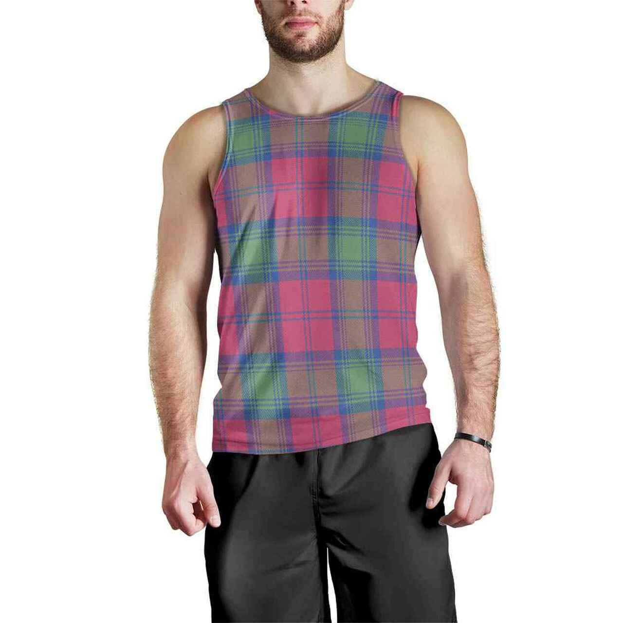 Lindsay Ancient Tartan Plaid Men Tank Top