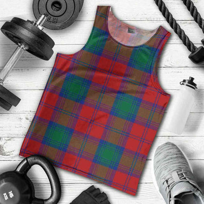 Lindsay Modern Tartan Plaid Men Tank Top