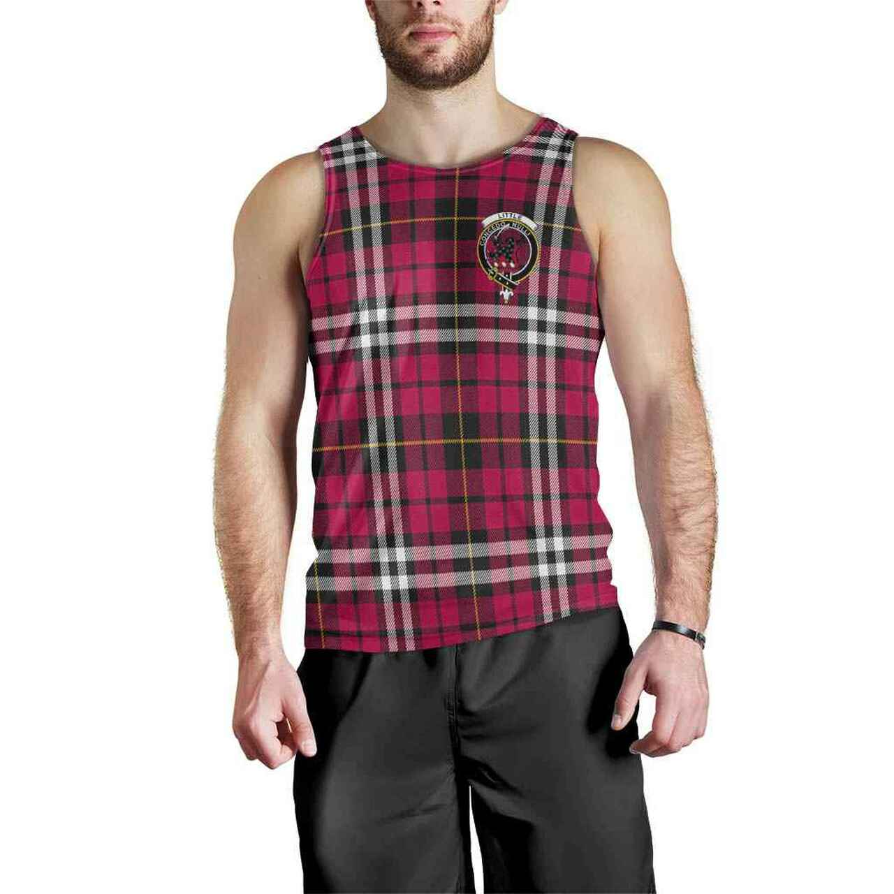 Little Tartan Crest Men Tank Top