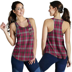 Little Tartan Crest Women Racerback Tank
