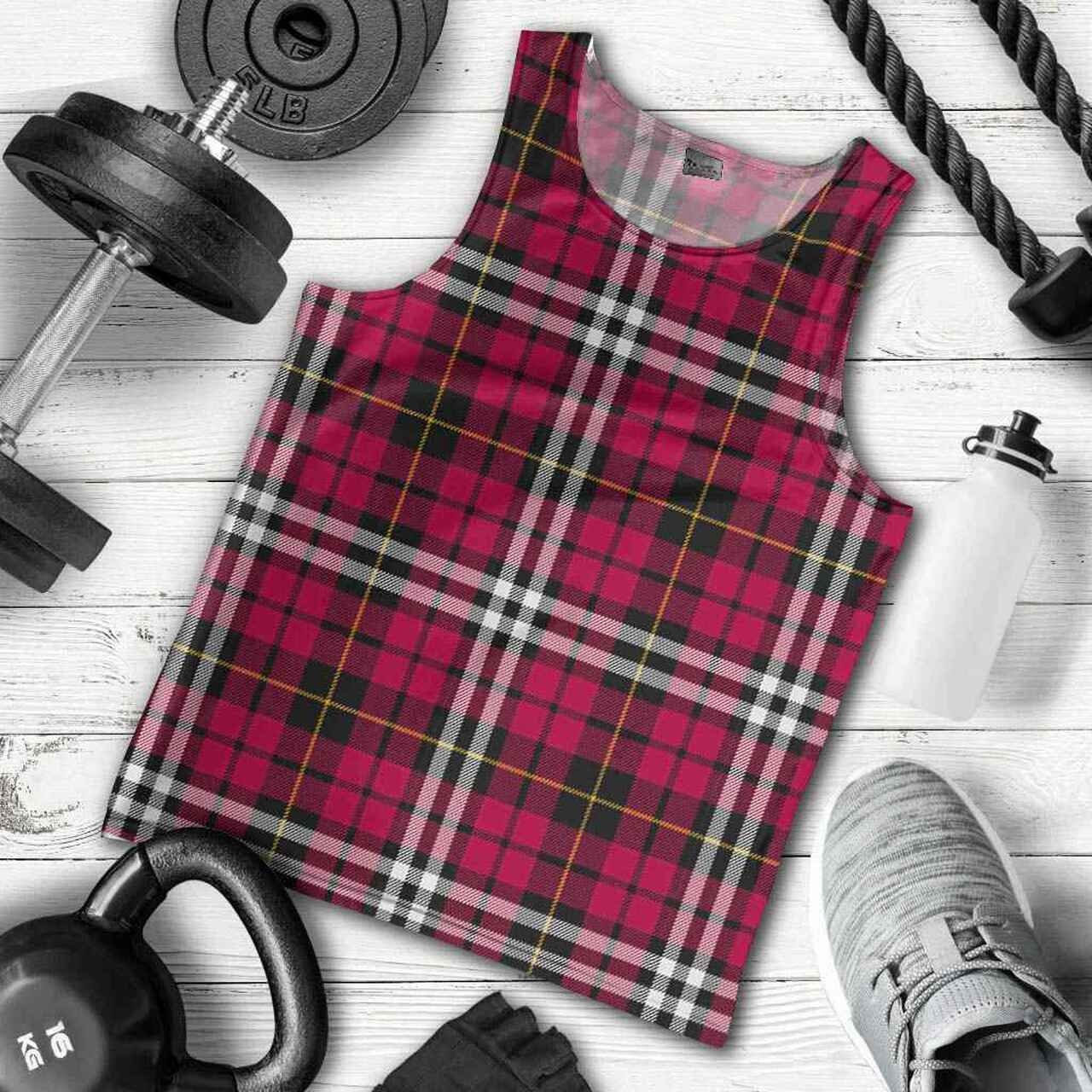 Little Tartan Plaid Men Tank Top