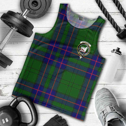 Lockhart Tartan Crest Men Tank Top