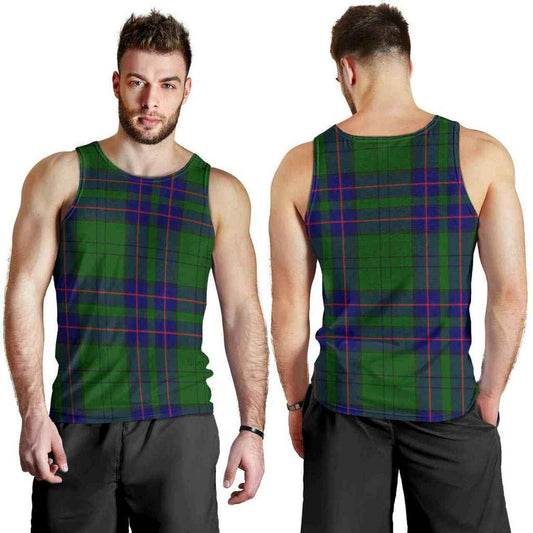 Lockhart Modern Tartan Plaid Men Tank Top