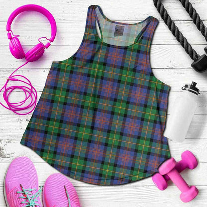 Logan Ancient Tartan Plaid Women Racerback Tank