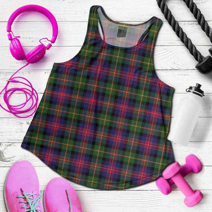 Logan Modern Tartan Plaid Women Racerback Tank