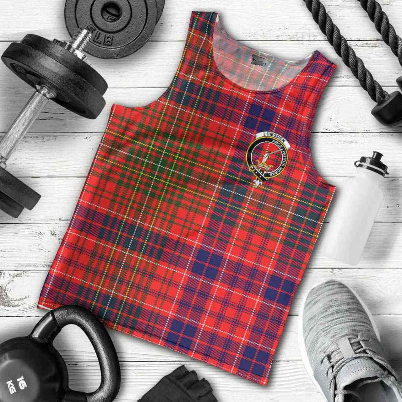 Lumsden Tartan Crest Men Tank Top