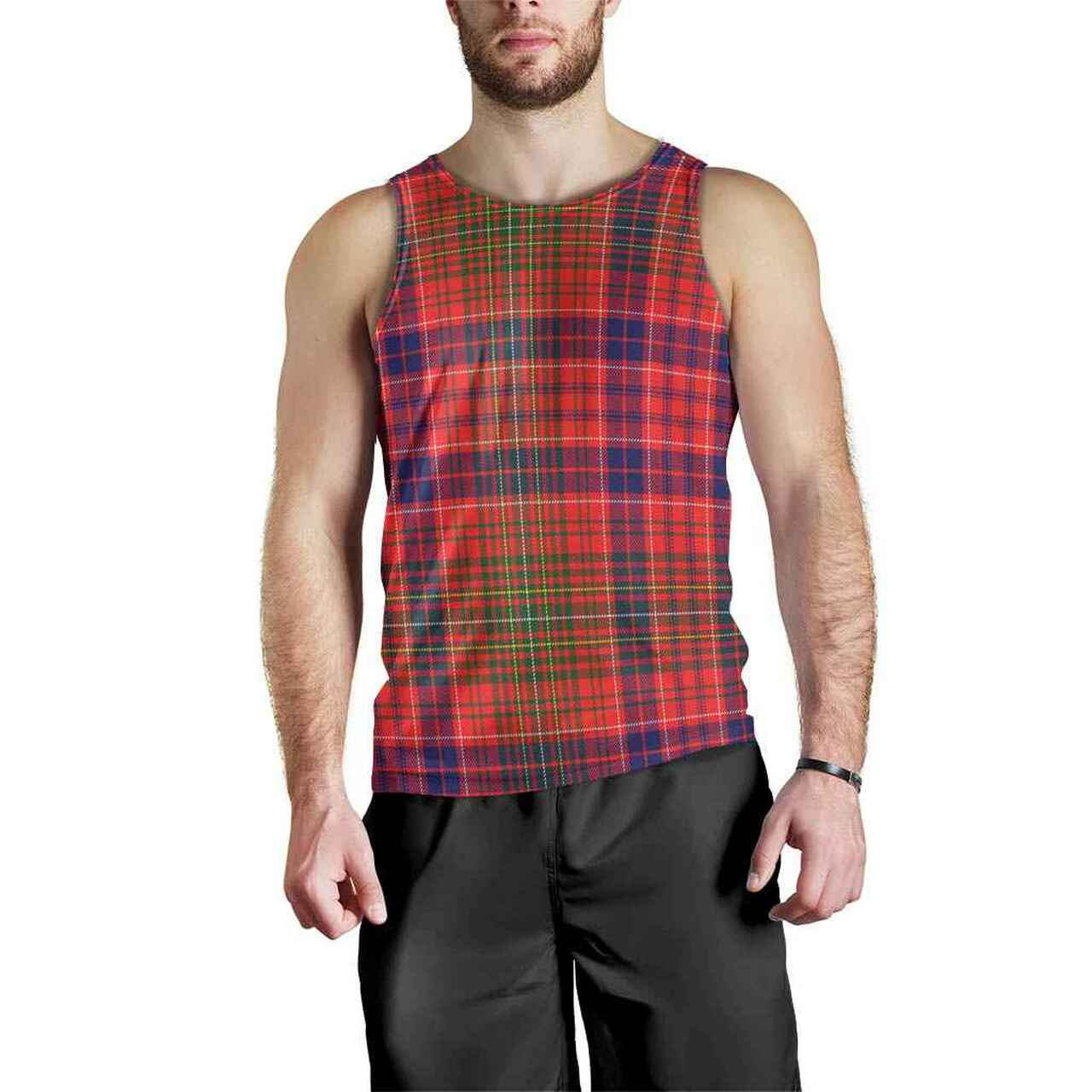 Lumsden Modern Tartan Plaid Men Tank Top