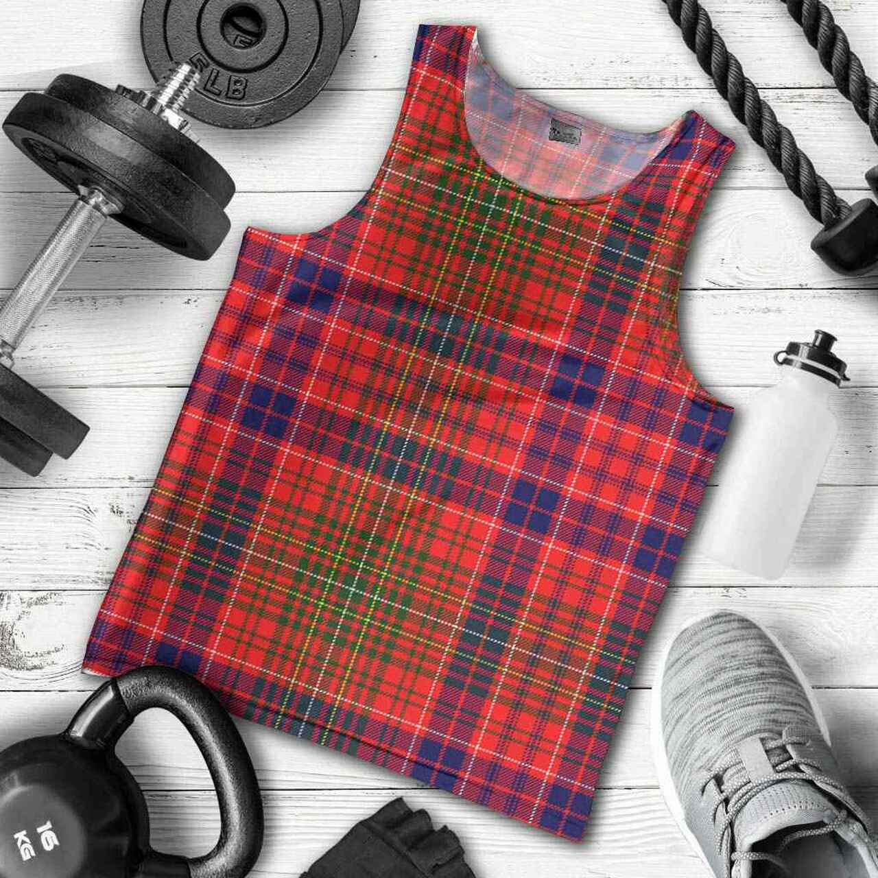 Lumsden Modern Tartan Plaid Men Tank Top