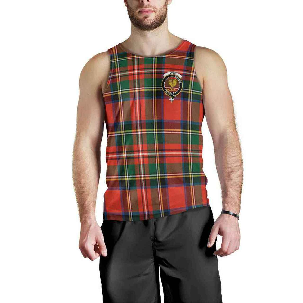 Lyle Tartan Crest Men Tank Top