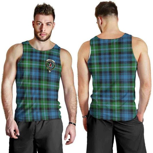 Lyon Tartan Crest Men Tank Top