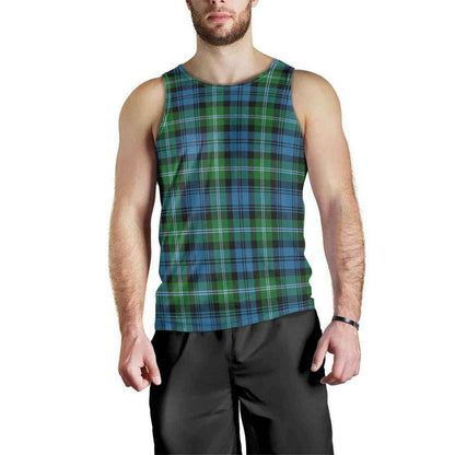 Lyon Tartan Plaid Men Tank Top