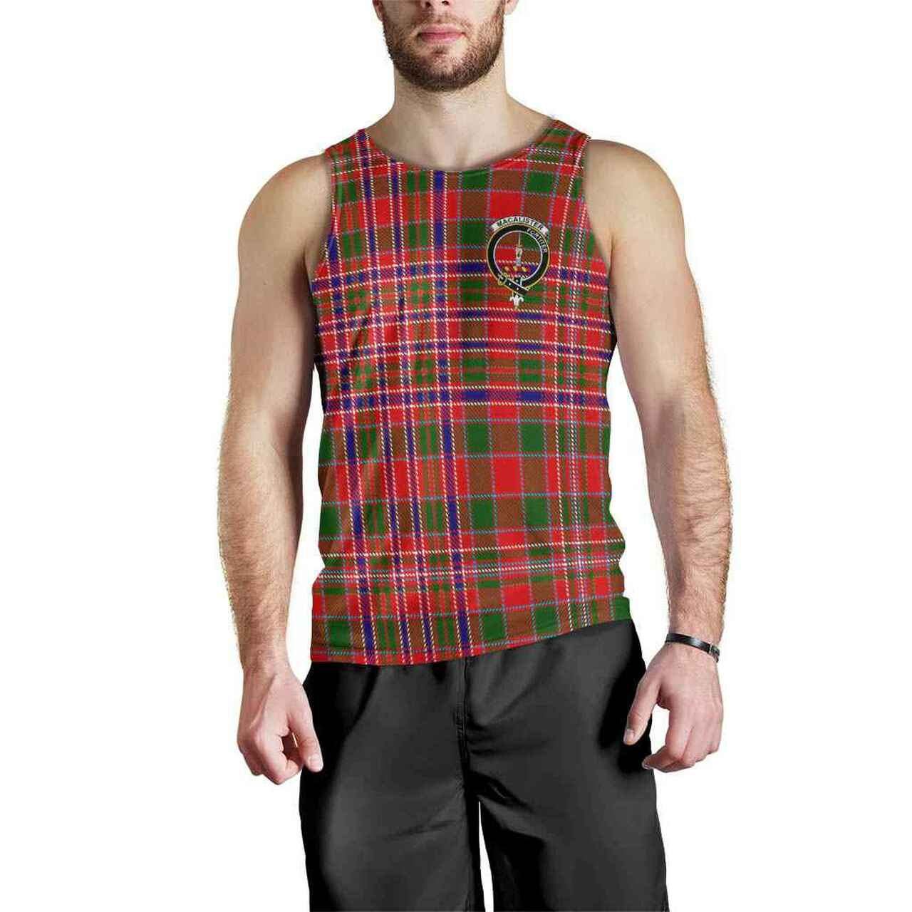 MacAlister Tartan Crest Men Tank Top